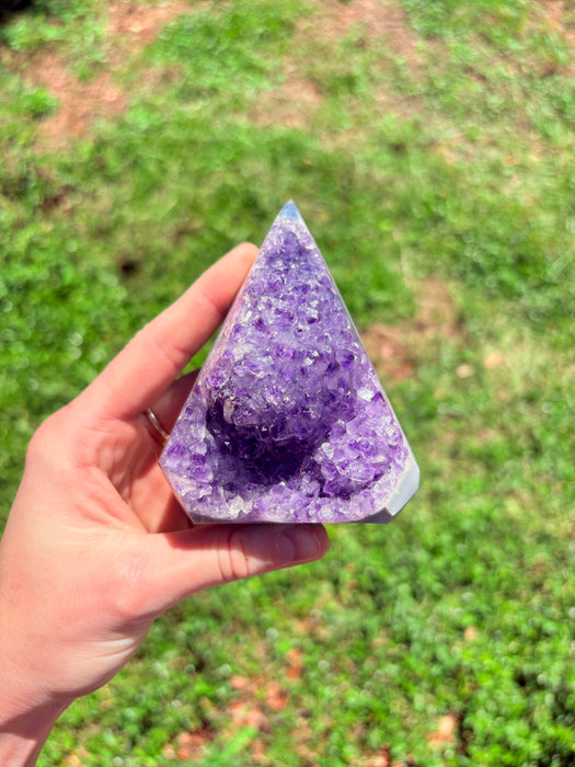 Gemy Purple Puffy Agate Point