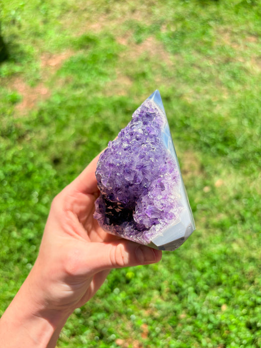 Gemy Purple Puffy Agate Point