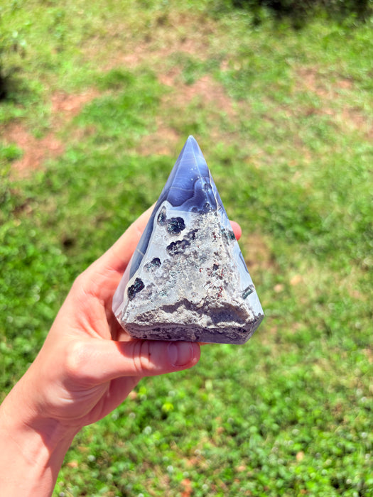 Gemy Purple Puffy Agate Point