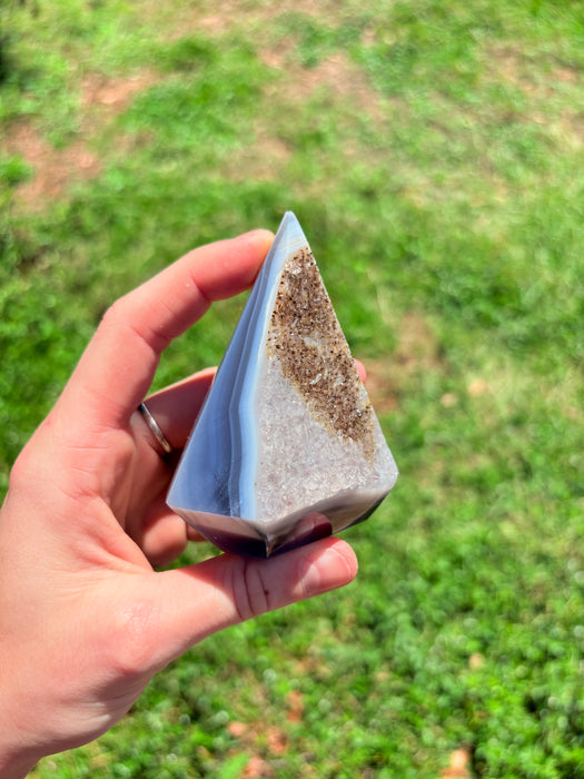 Gemy Brown & Purple Agate Point