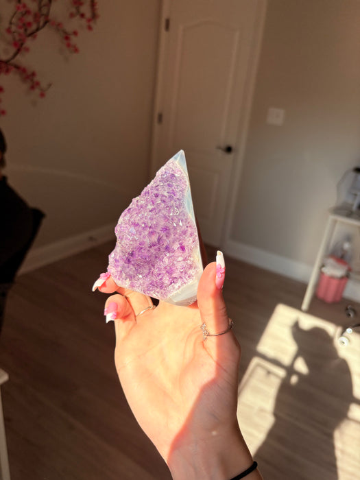 Gemy Purple Puffy Agate Point