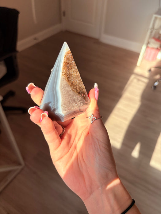 Gemy Brown & Purple Agate Point