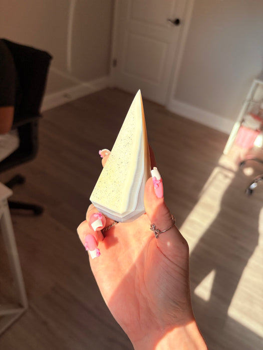 Gemy & Sugary White & Grey Agate Point