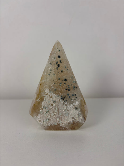 Absolutely Stunning Green & Silver Sugary Agate Point