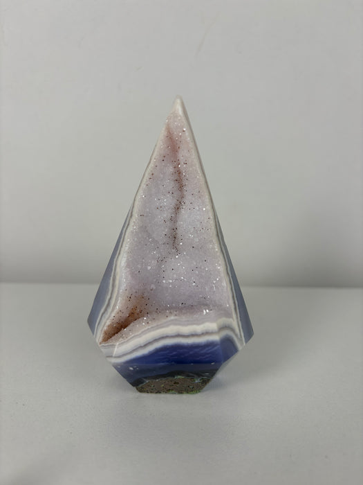 Gemy & Sugary White & Grey Agate Point