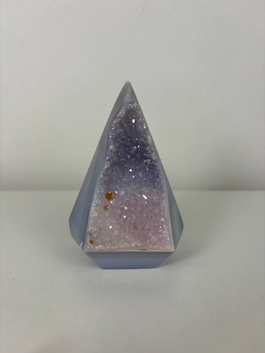 Gemy Half & Half-light & dark Purple Agate Point