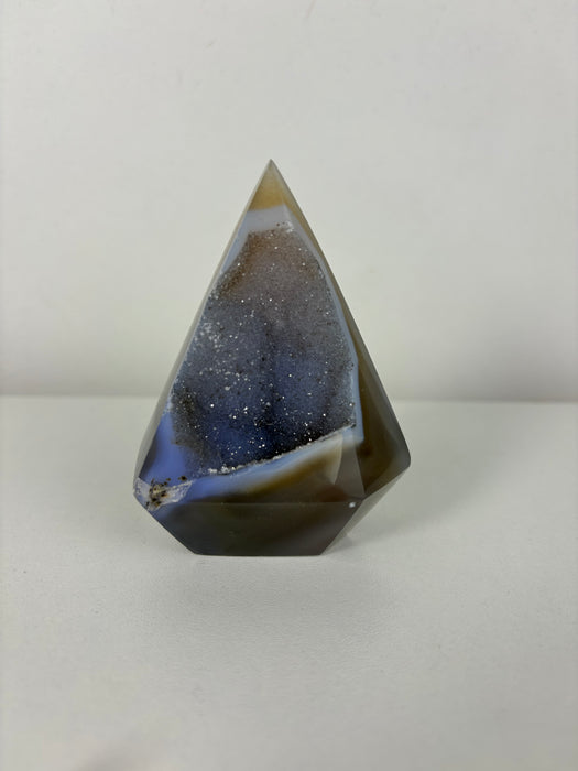 Gemy Brown & Blue Agate Point