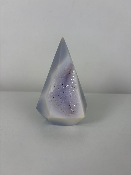 Gemy & Sugary White & Grey Agate Point