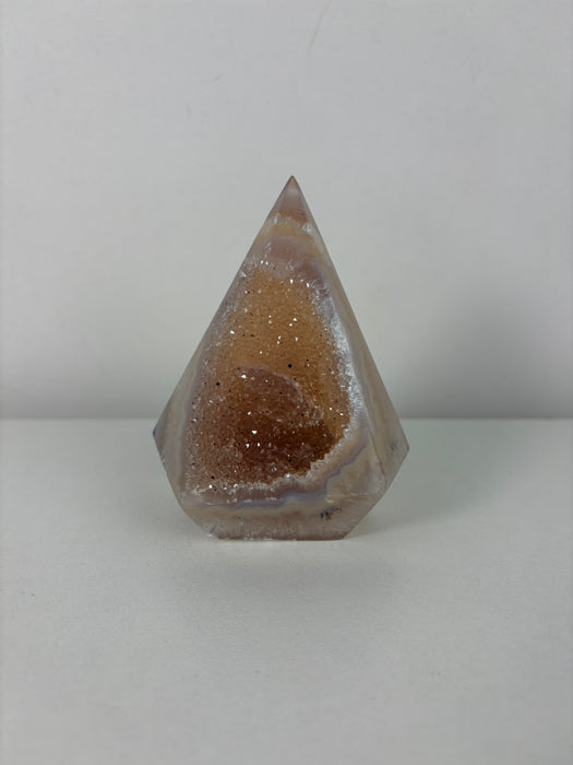 Light Orange & Purple Sugary Agate Point