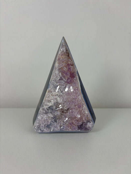 Gemy Purple & Silver Agate Point