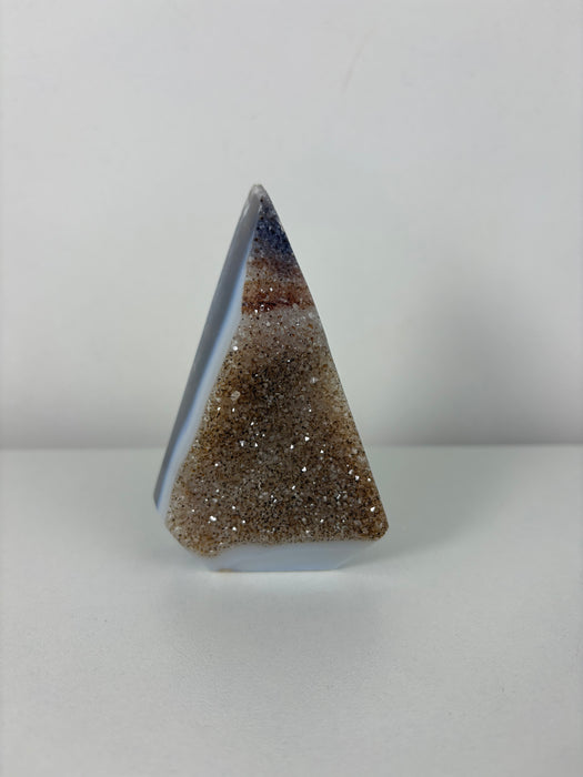 Gemy Brown & White Agate Point