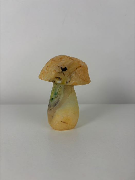 Large Yellow & Green Gobi Agate Mushroom