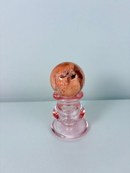 Druzy Cotton Candy Agate Spheres