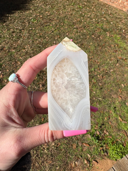Druzy Agate Tower