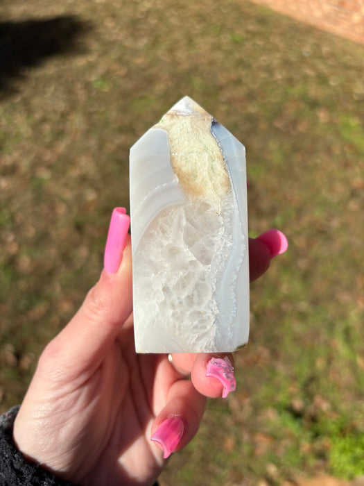 Druzy Agate Tower