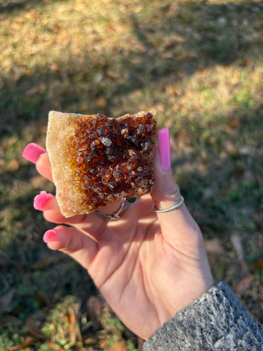 Gemy Citrine Crystal Cluster