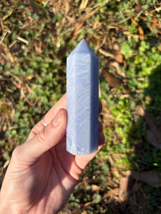 Blue Lace Agate Tower