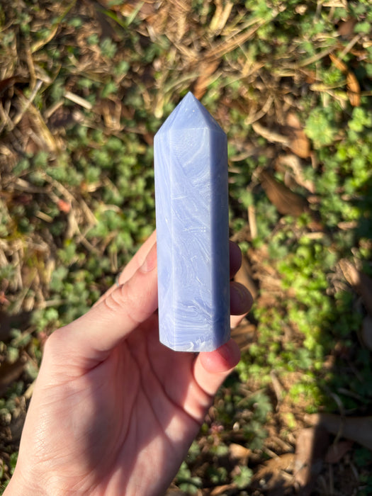 Blue Lace Agate Tower