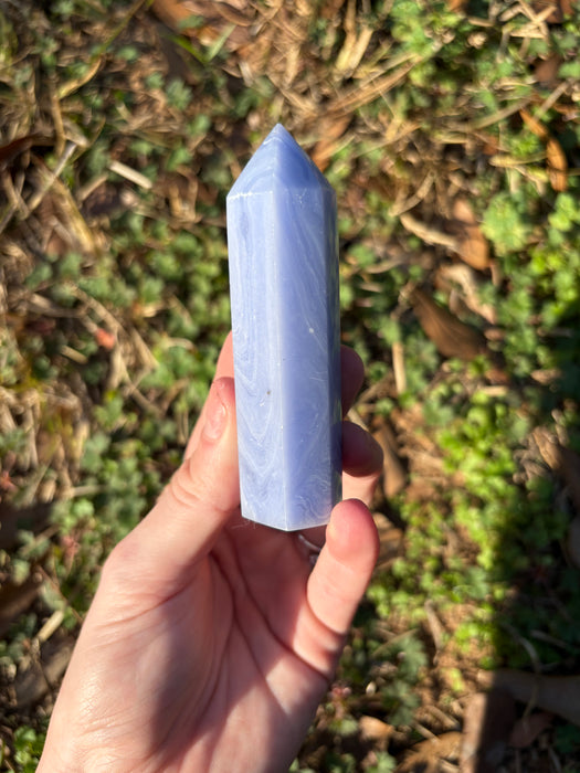 Blue Lace Agate Tower