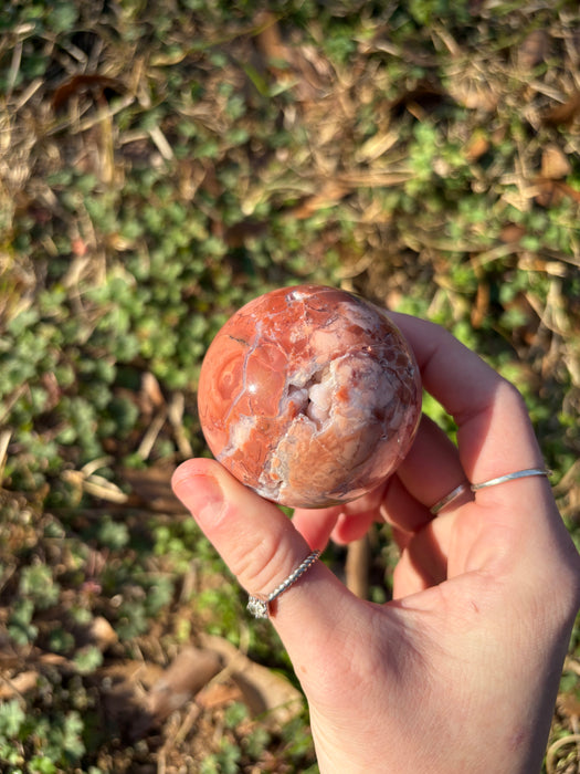 Druzy Cotton Candy Agate Spheres