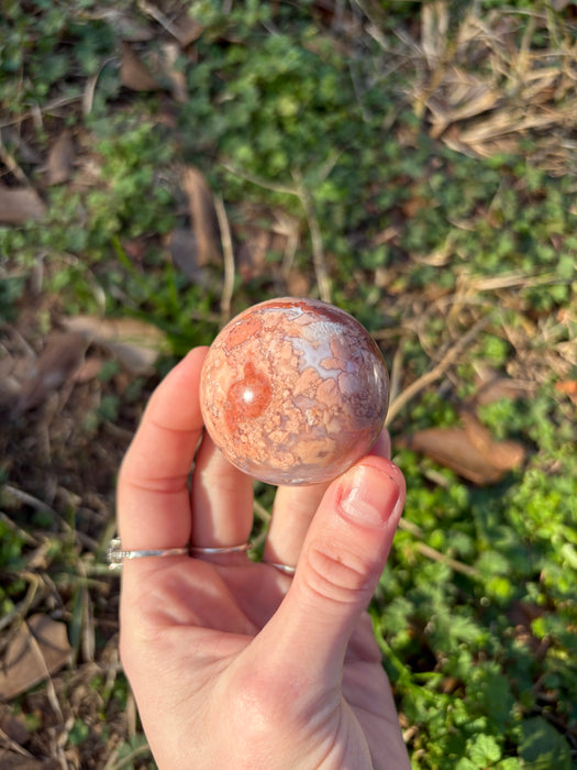 Druzy Cotton Candy Agate Spheres