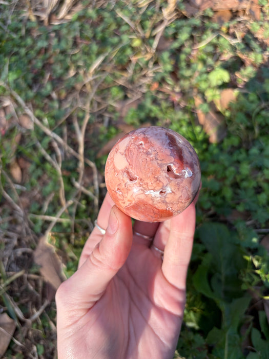 Druzy Cotton Candy Agate Spheres