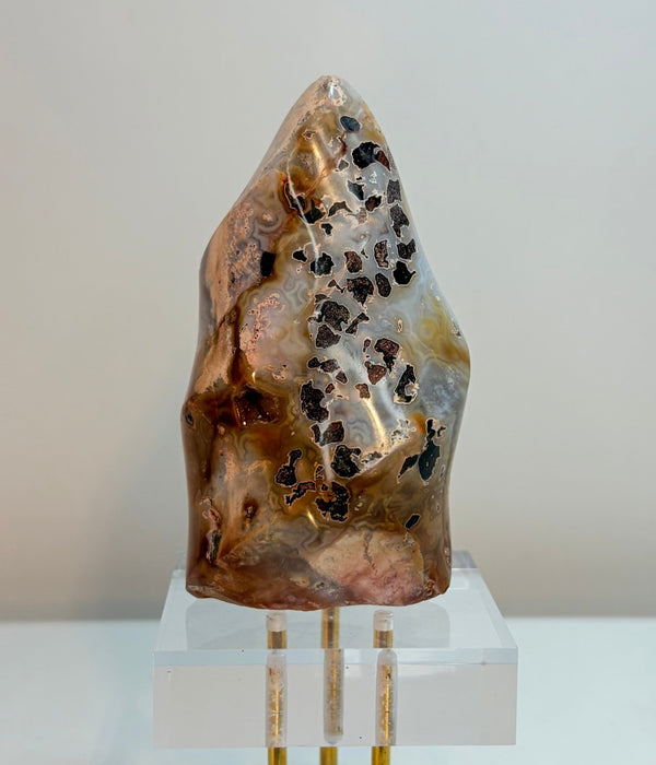 Ocean Jasper Flame with Druzy